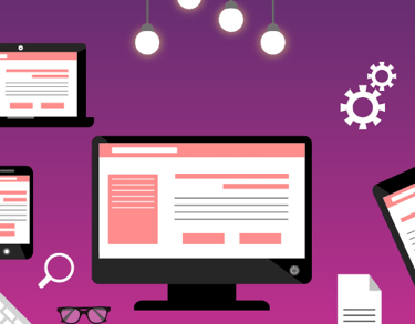 a desktop computer monitor and a keyboard on a desk