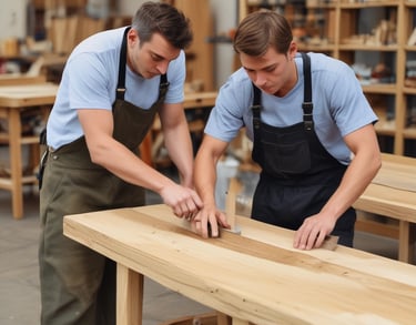 a man riding a skateboard down a street next to tall buildings