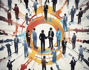 a man riding a skateboard down a street next to tall buildings