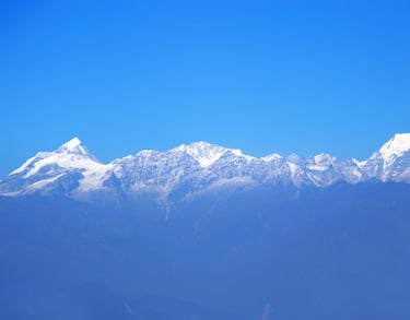 mountain range seen from Nagarkot