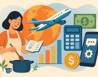 Homepage banner showcasing lifestyle, food, finance, and travel inspirations
