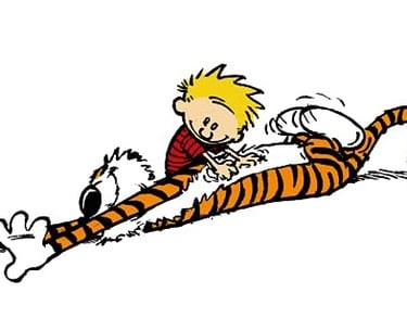 Calvin and Hobbes is Whim, The Mysteries is Grim