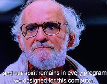 Tron - Walter Gibbs gets Religious