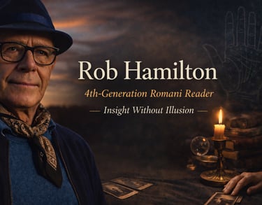 Rob Hamilton 4th generation Romani tarot and palm reader, northwich
