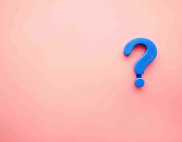 Question mark on a pink background