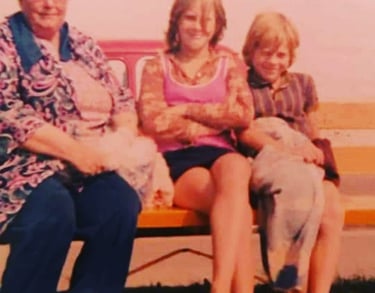 That Wise Old Dude with his sister and Nan circa 1972