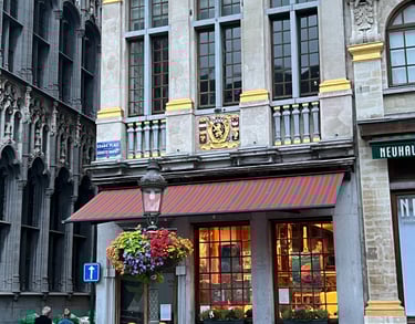 Pop up cafe in Brussels