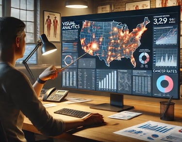 visual analytics to uncover cancer rate disparities