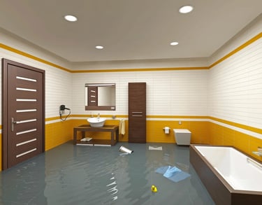 flooded basement