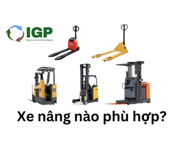 Lựa chọn xe nâng phù hợp với các loại pallet nhựa