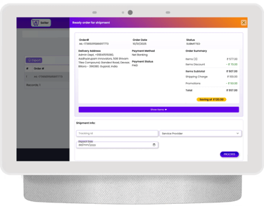 Aadhyarupam Seller solution - Order Management System