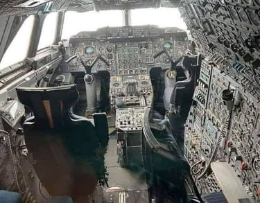 Cabina de mando del Concorde