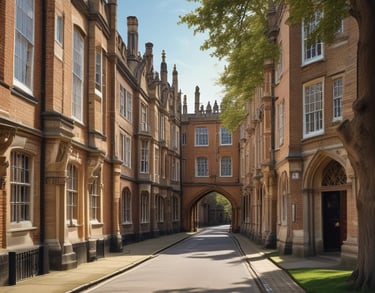 A road in Cambridge mockup