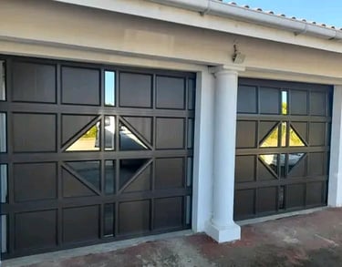 bronze single garrage doors and double garrage door