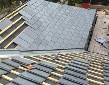 Sunbury Roofing installs new pitched roofing and offers maintenace and repairs across Surrey.