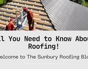 Welcome to the Sunbury Roofing Blog. Everything you needed to know about your roof.