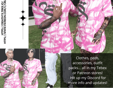 a man in a pink shirt and white pants
