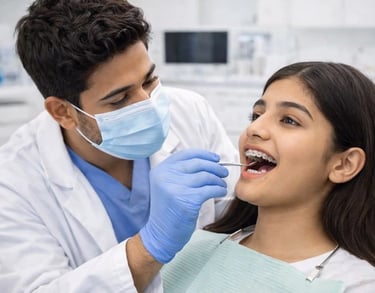 Dental examination for orthodontic treatment planning
