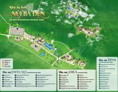 Map of Sun World Ba Den Mountain