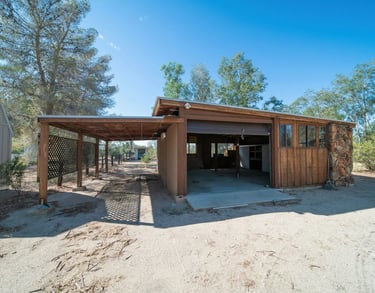 Carport adossé en bois 