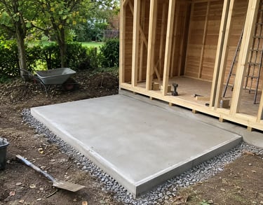 Types de fondations pour construire un abri de jardin en bois