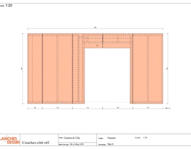 Plan de calepinage osb