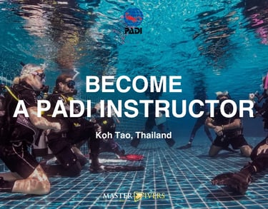Platinum PADI Course Director leading an IDC session at Master Divers