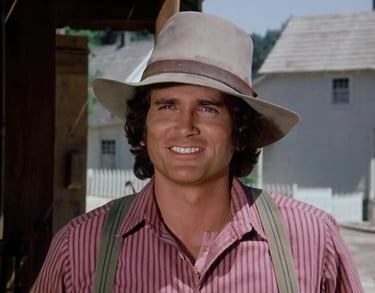 Michael Landon as Charles Ingalls from Little House on the Prairie