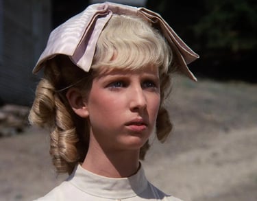 Allison Balson as Nancy Oleson on Little House on the Prairie
