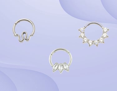Stylish daith hoop piercing jewellery in Montrose & Stonehaven