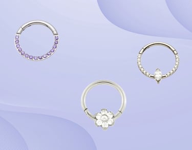 Titanium daith piercing clicker hoop Montrose & Stonehaven