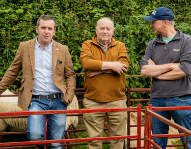 Farmers at Mid Wales showground