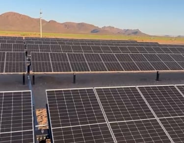 Panel solar para el agro