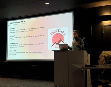 clement merot préparateur mentale anime un workshop conférence pour les sportifs