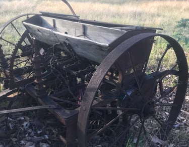 old farm plough scrap metal