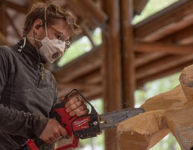 Sculpture réalisé au festival internationale Camille Claudel de La Bresse