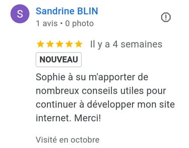 Temoignage site internet