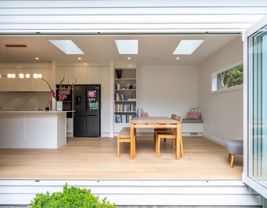 Bifold doors home renovation Peaky Builders Wellington