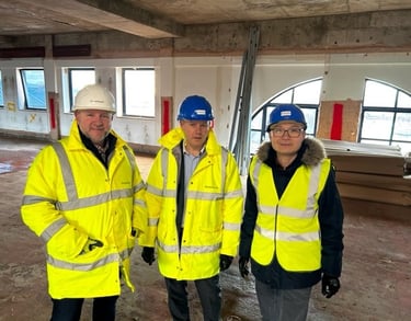 Construction project manager on site
