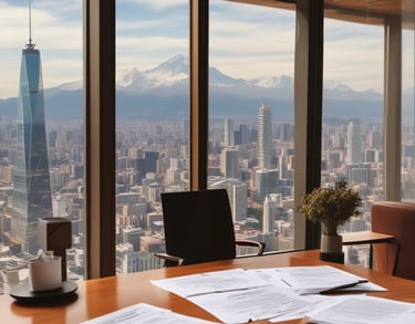 a man riding a skateboard down a street next to tall buildings