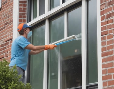 Exterioir window cleaning