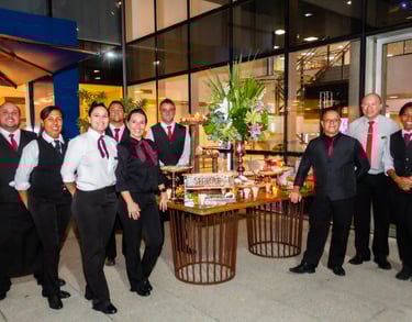 Equipe Mãos de Fada Buffet em evento corporativo em Belo Horizonte
