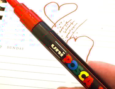 Red Posca Marker