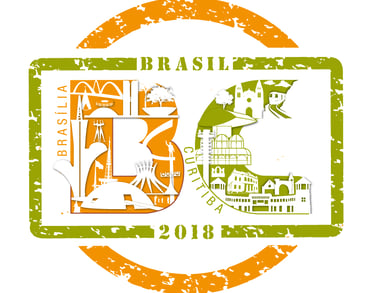 Desenho desenvolvido para ser usado como logo de evento. Homenageando Brasilia e Curitiba