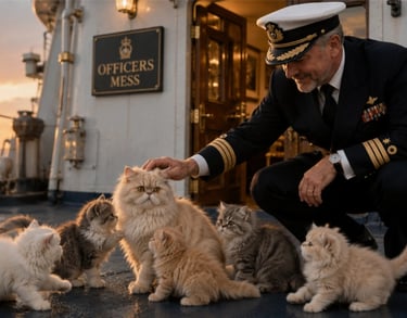 Persian Cat with Kittens