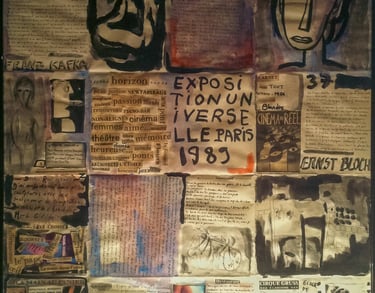 Dessins et collages Frédéric Vacher