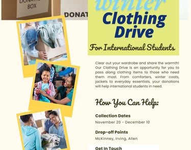 A donation drive to help children in need of donations