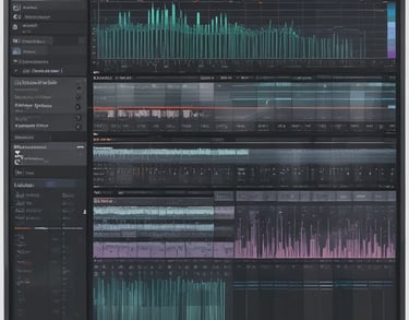 a man riding a skateboard down a street next to tall buildings