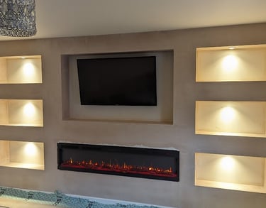 Media Wall, Bespoke Lighting, Rewire
