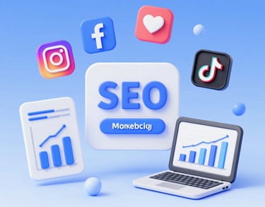 a man riding a skateboard down a street next to tall buildings